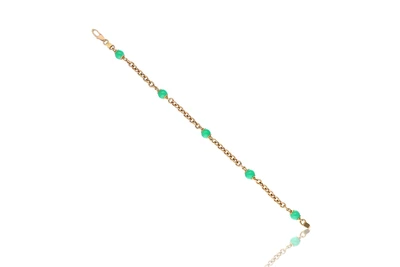 Bracciale con crisoprasio - Asta preziosi