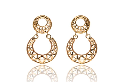Paio di orecchini in oro - Asta preziosi