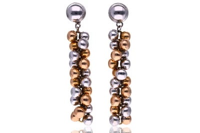 Chimento, paio di orecchini scomponibili in oro - Asta Preziosi