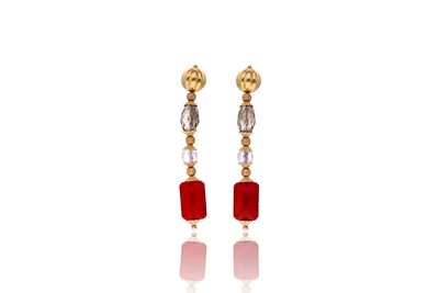 Due orecchini con pietre - Asta Preziosi