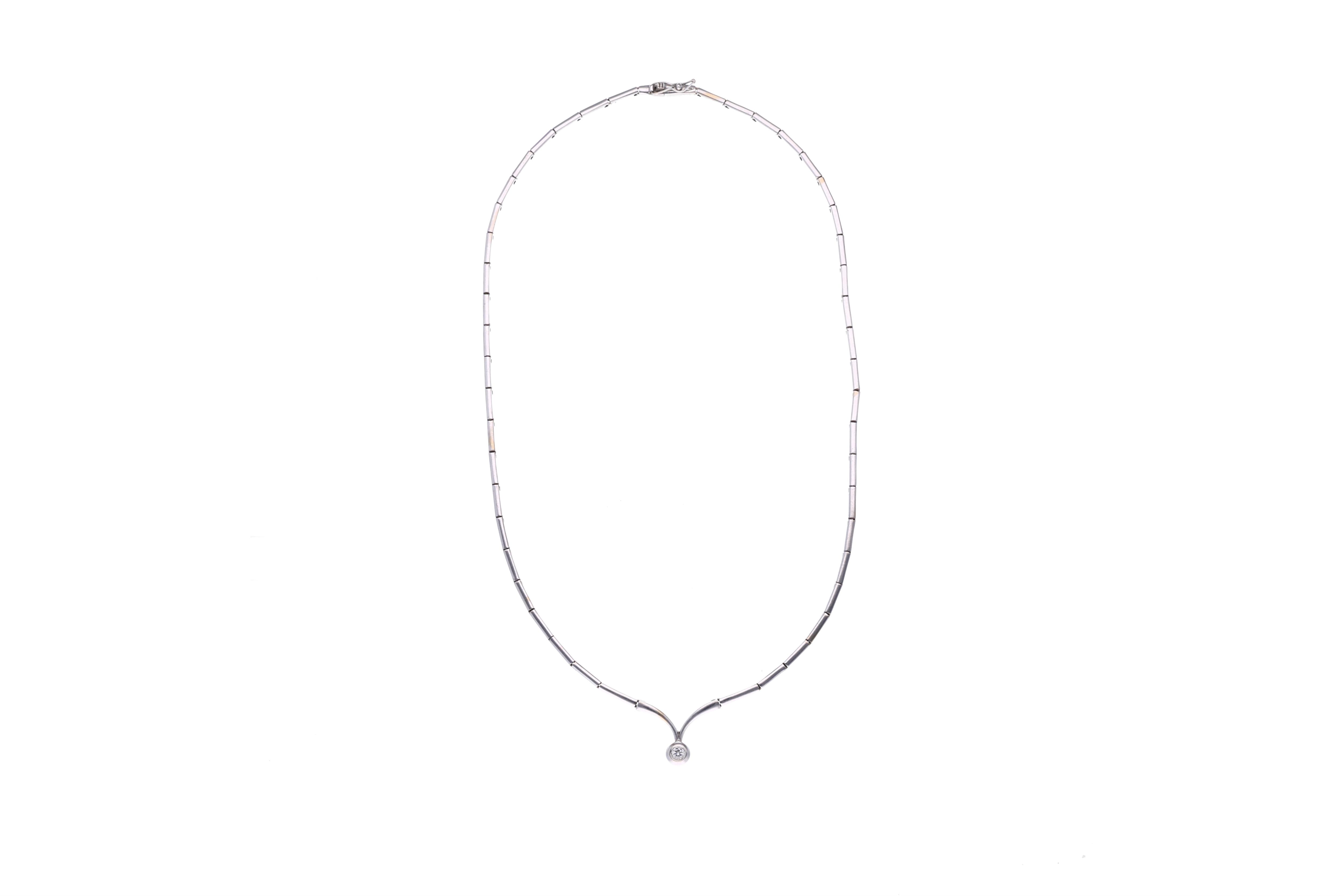 Collana con diamante - Asta Preziosi