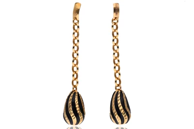 Due orecchini con smalti - Asta Preziosi