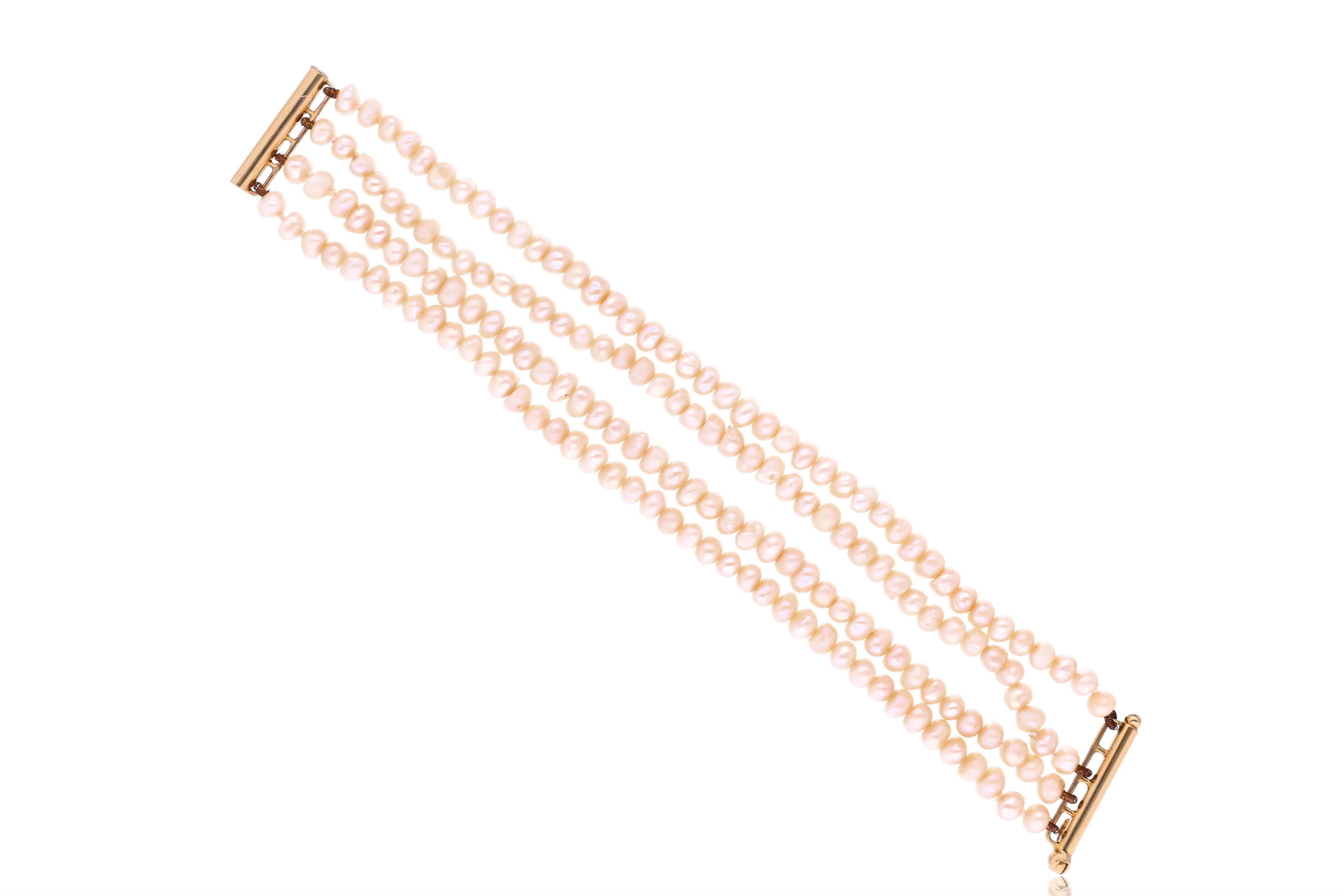 Bracciale con perle di fiume - Asta Preziosi