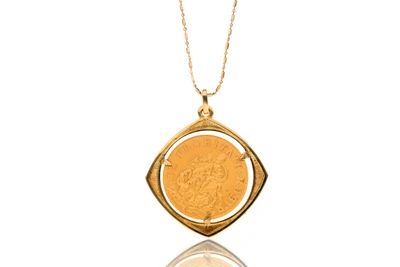 Collana e ciondolo in oro - Asta Preziosi