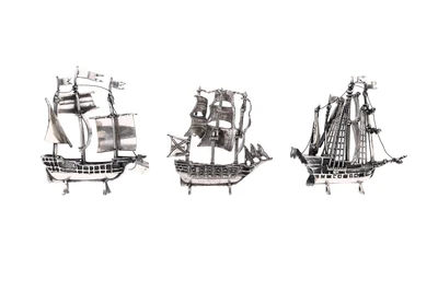 Tre soprammobili in argento - Asta Preziosi