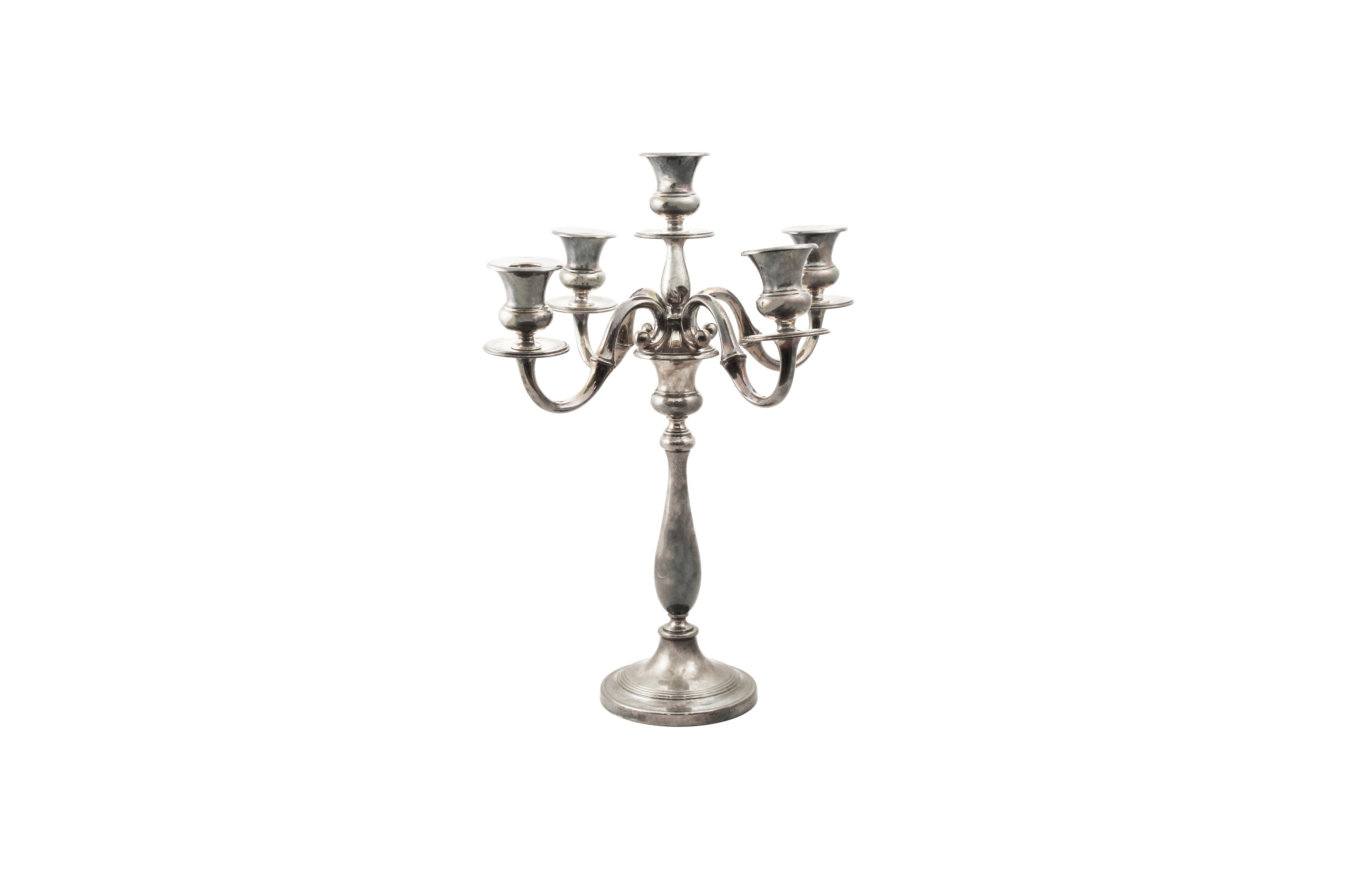 Candelabro in argento 800 - Asta Preziosi