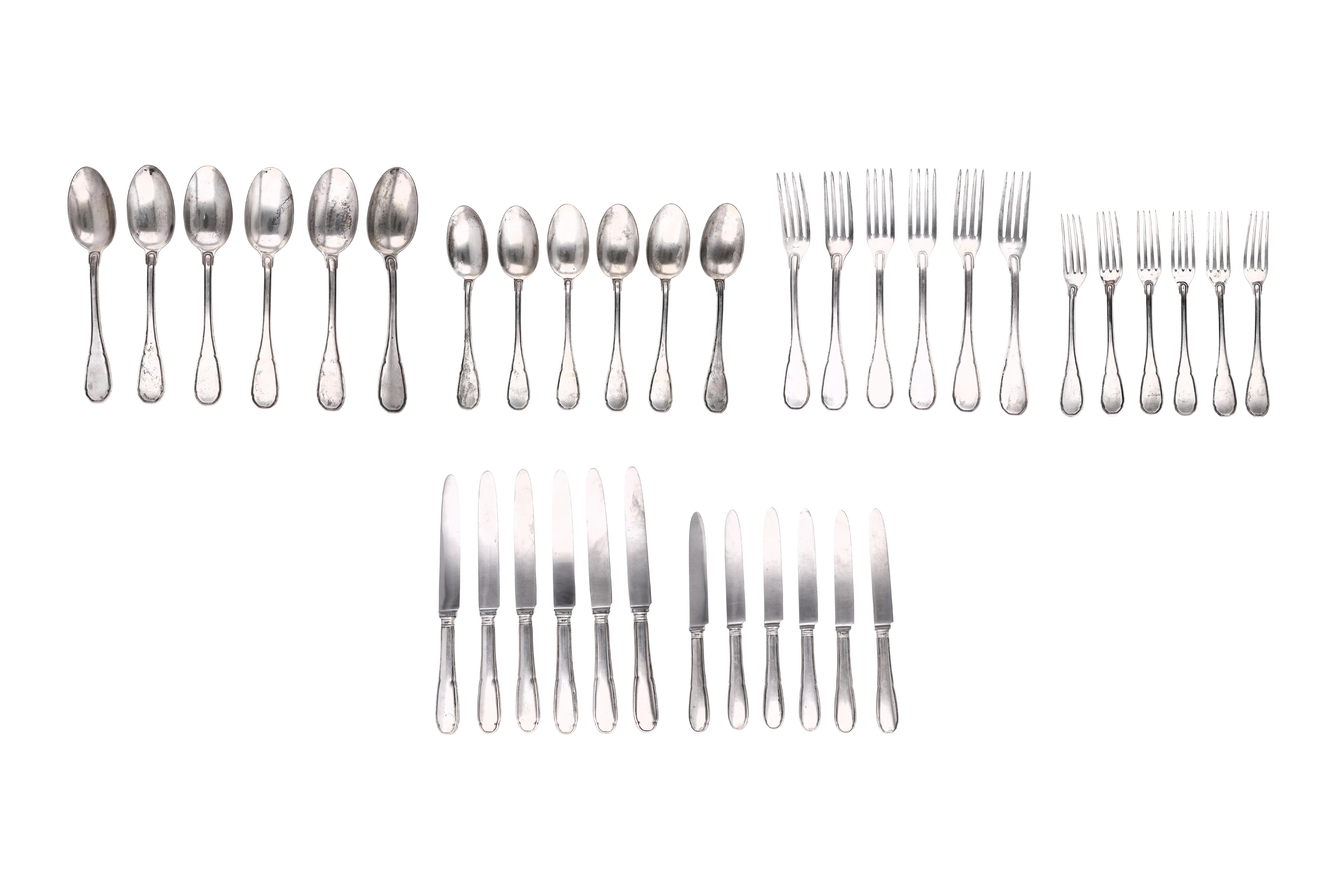 Clementi 1 BO, servizio di posate in argento - Asta Preziosi