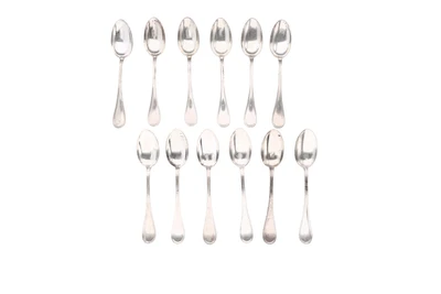 Dodici cucchiaini in argento - Asta Preziosi