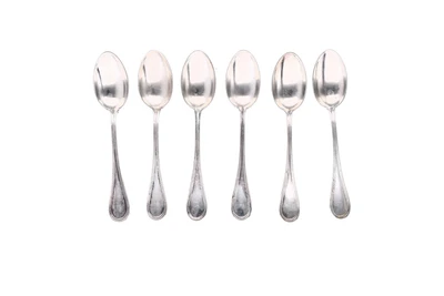 Sei cucchiaini in argento - Asta Preziosi