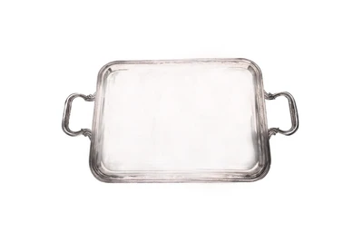 Vassoio con manici in argento - Asta Preziosi