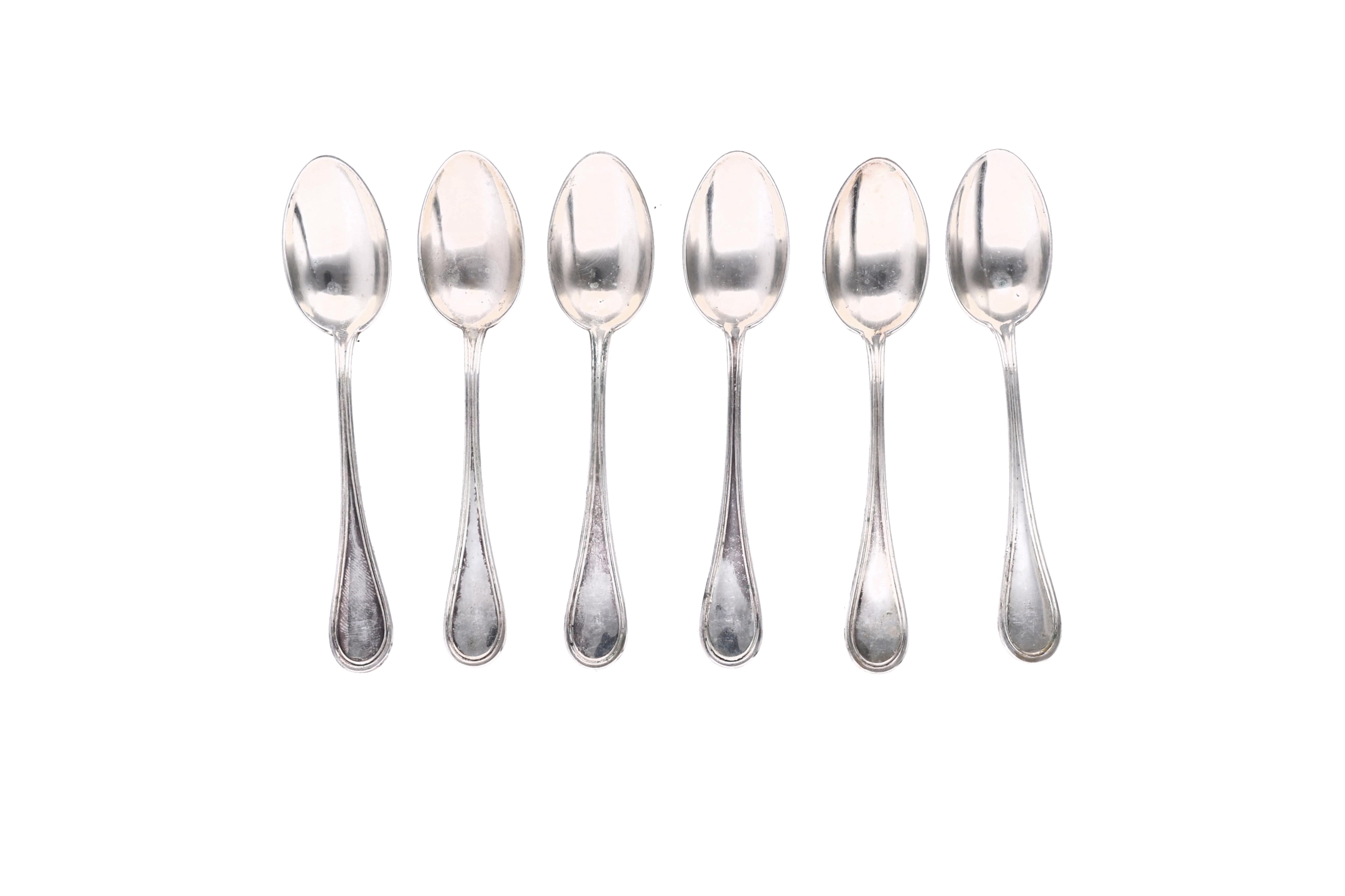 Sei cucchiaini in argento - Asta Preziosi