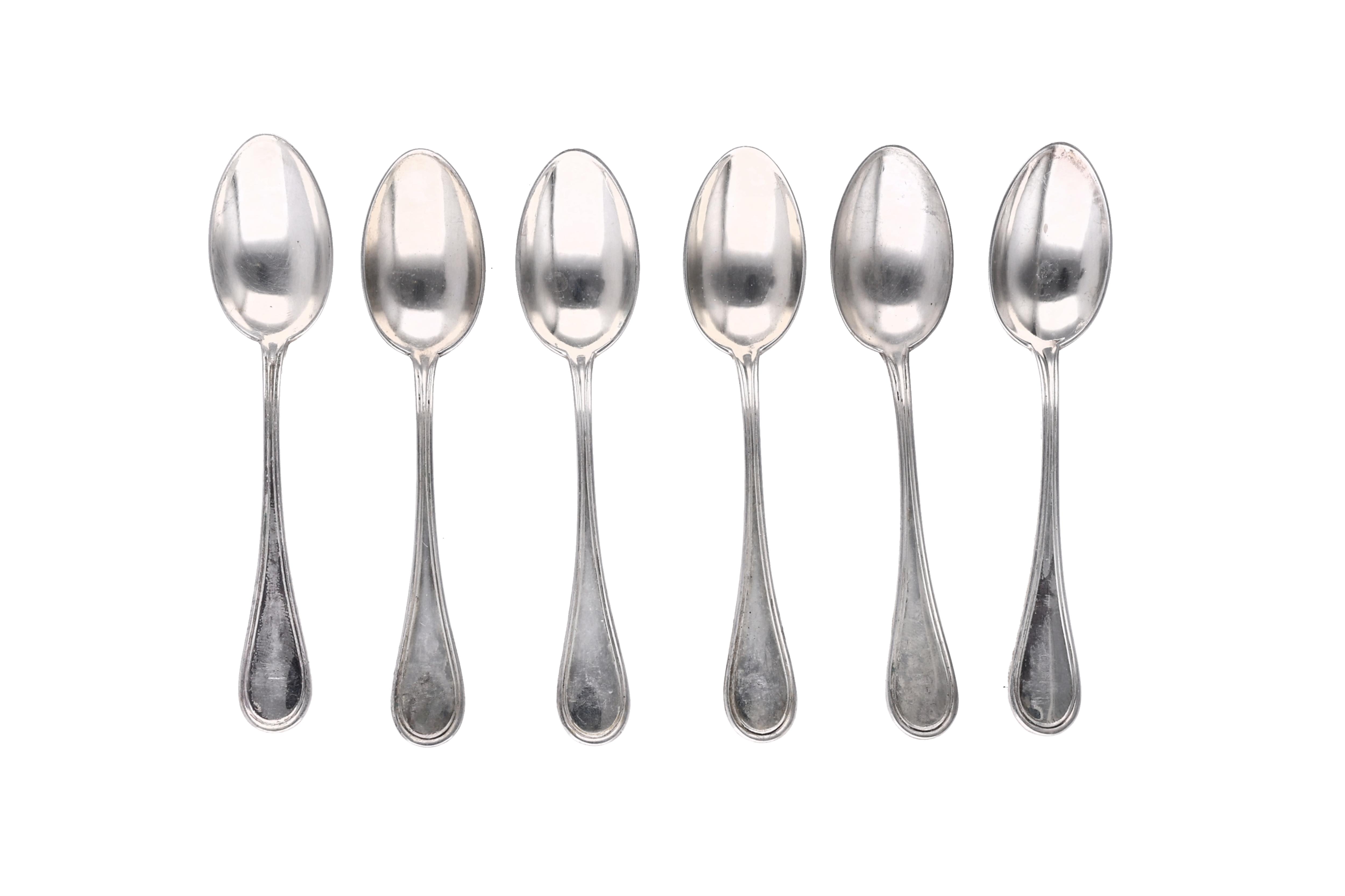 Sei cucchiaini in argento - Asta Preziosi