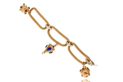 Bracciale con rubini, granati, lapislazzuli e quarzi citrini - Asta Preziosi