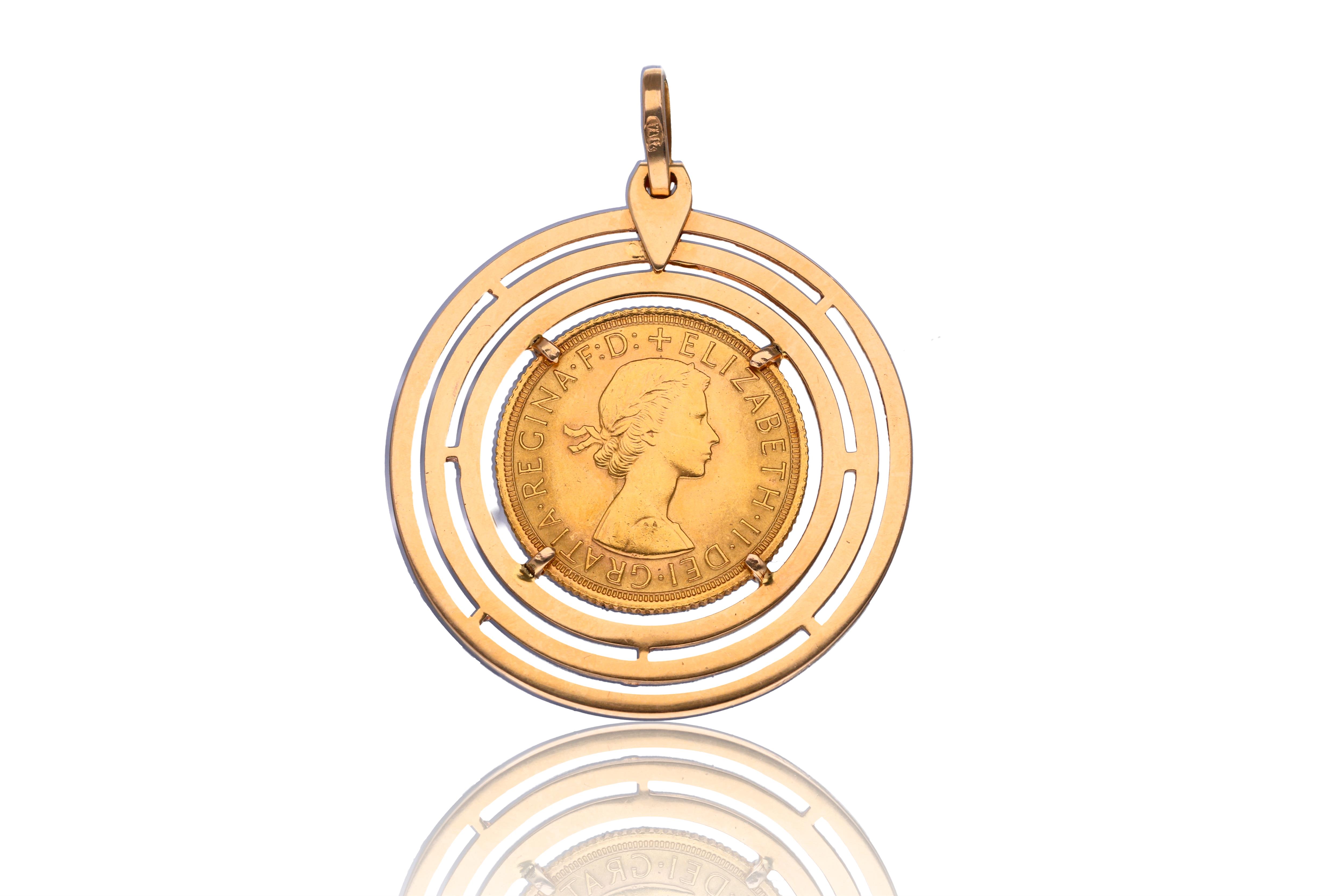 Ciondolo in oro con sterlina - Asta Preziosi