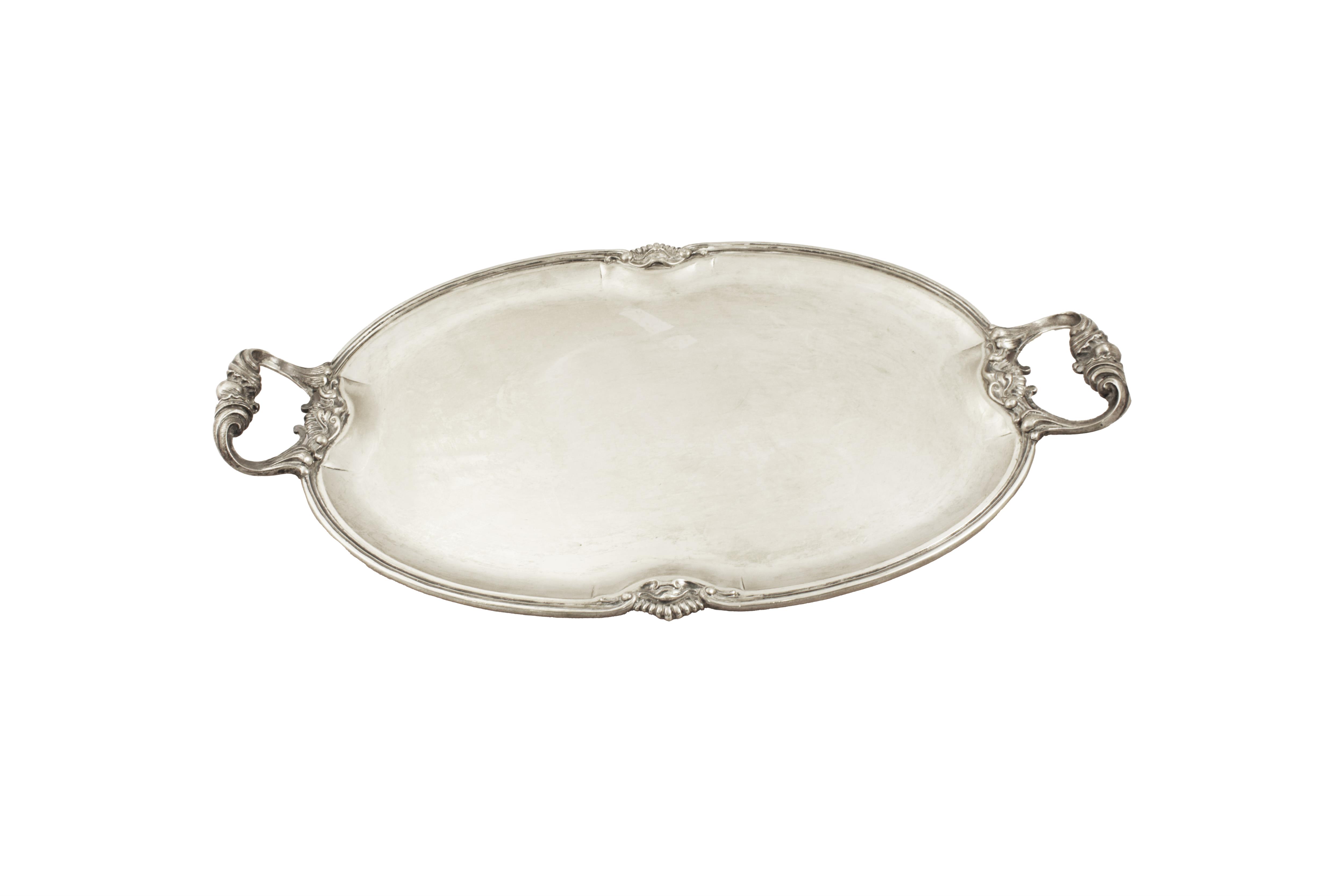 Vassoio ovale in argento - Asta Preziosi