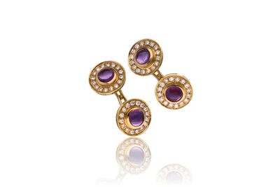 Paio di gemelli con diamanti - Asta Preziosi