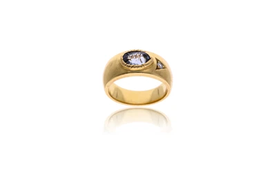 Anello con diamante e pietra - Asta Preziosi