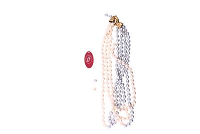 Collana in oro, con perle - Asta Tesoro