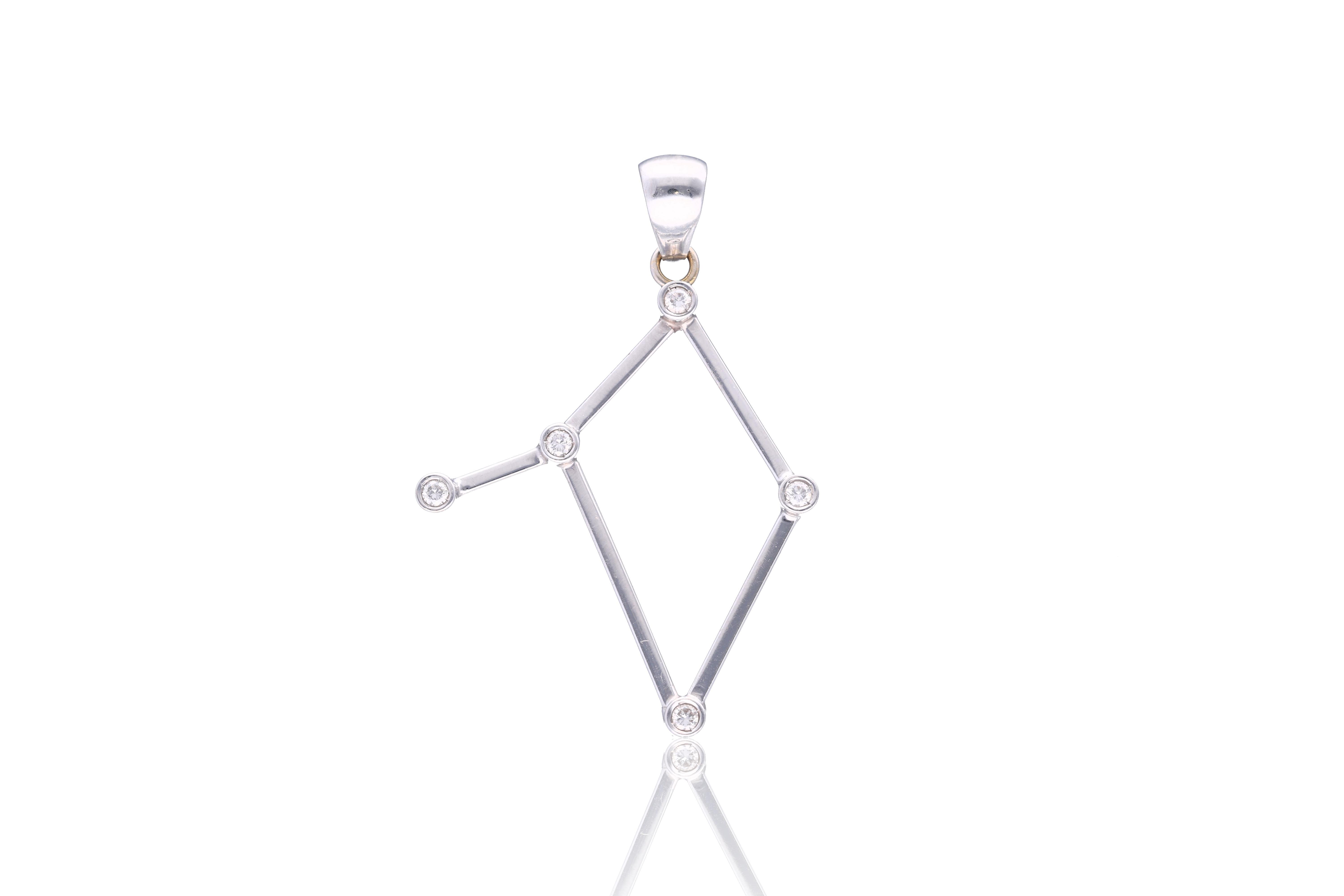 Ciondolo con diamanti a forma di costellazione - Asta Preziosi
