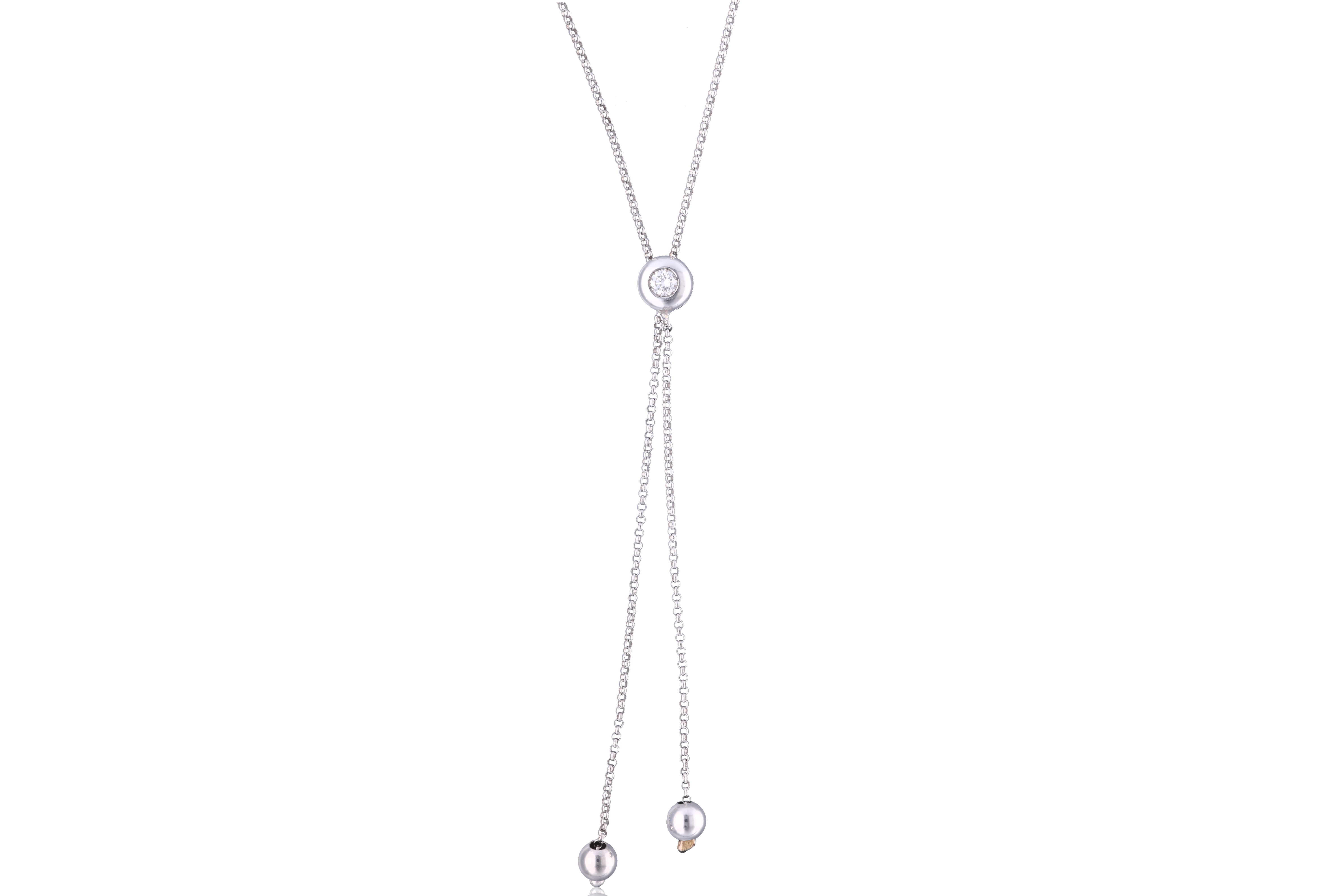 Collana con diamante - Asta Preziosi