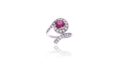 Anello co nrubino e diamanti - Asta Preziosi Anello co nrubino e diamanti - Asta Preziosi