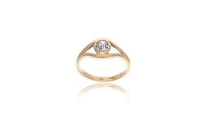 Anello con diamante - Asta Preziosi