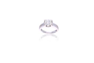 Anello solitario con diamante - Asta Preziosi Anello solitario con diamante - Asta Preziosi