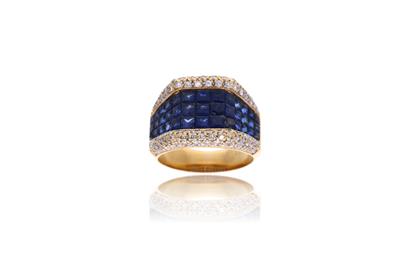 Anello zaffiri e diamanti - Asta Preziosi Anello zaffiri e diamanti - Asta Preziosi