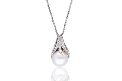 Collana con diamanti e perla South Sea - Asta Preziosi Collana con diamanti e perla South Sea - Asta Preziosi