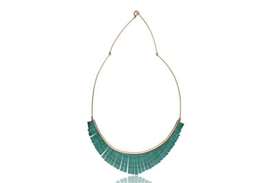 Collana con segmenti di malachite - Asta Preziosi Collana con segmenti di malachite - Asta Preziosi