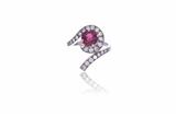 Anello co nrubino e diamanti - Asta Preziosi Anello co nrubino e diamanti - Asta Preziosi
