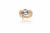 Anello con acquamarina e diamante - Asta Preziosi Anello con acquamarina e diamante - Asta Preziosi