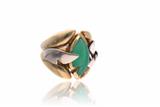 Anello con crisoprasio - Asta Preziosi