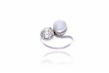 Anello con diamante e perla - Asta Preziosi Anello con diamante e perla - Asta Preziosi