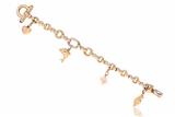Bracciale con ciondoli e rubini - Asta Preziosi Bracciale con ciondoli e rubini - Asta Preziosi