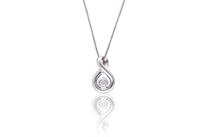 Collana con ciondolo e diamante - Asta Preziosi