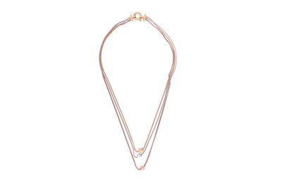 Collana in oro a tre colori - Asta Preziosi