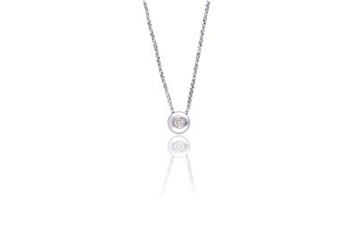 Collana punto luce con diamante - Asta Preziosi