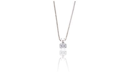 Damiani, collana punto luce con diamante - Asta Preziosi