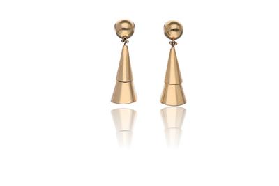 Paio di orecchini in oro - Asta Preziosi