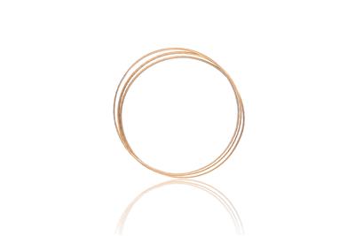 Tre bracciali in oro 750 - Asta Preziosi