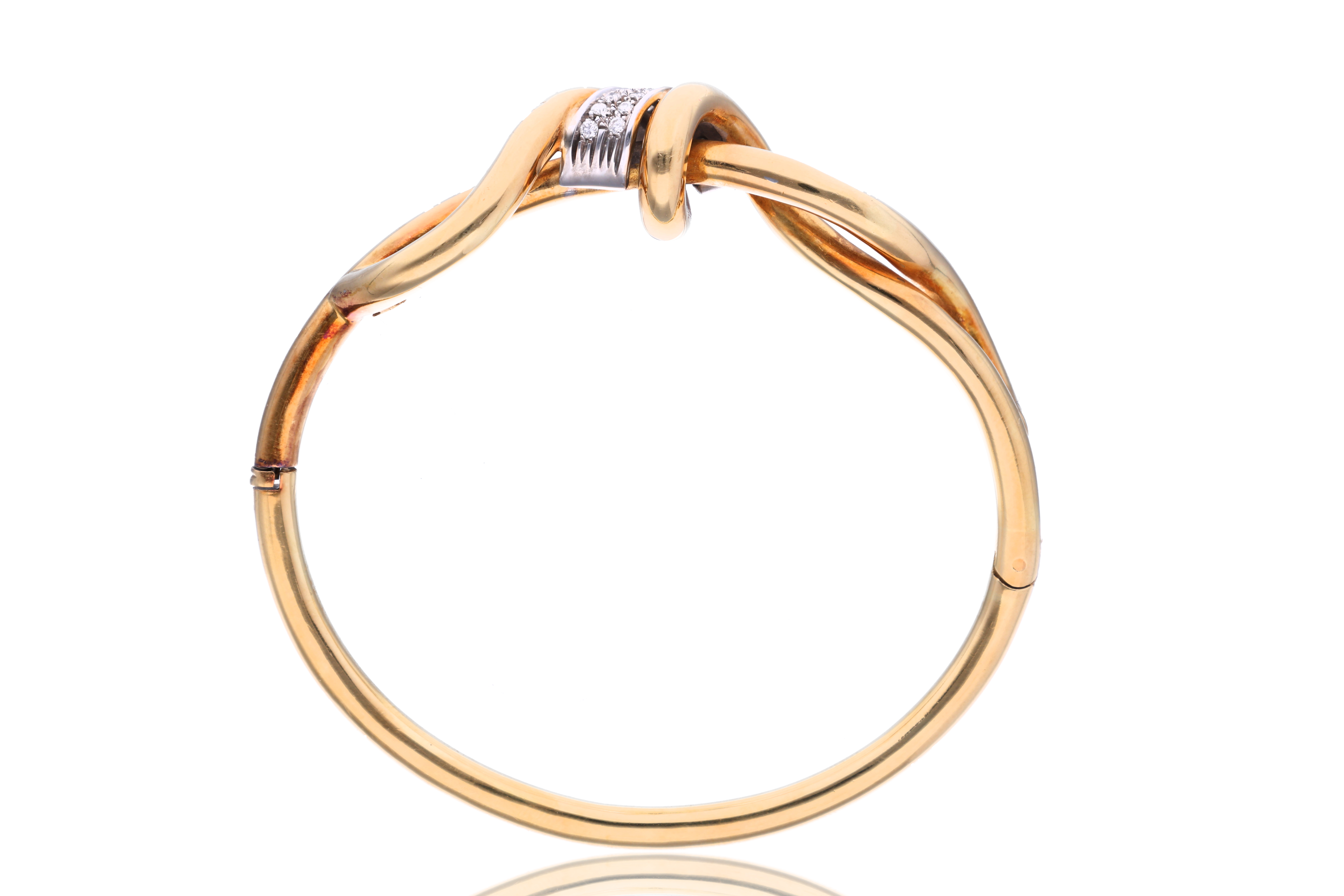 Bracciale rigido con diamanti - Asta Preziosi