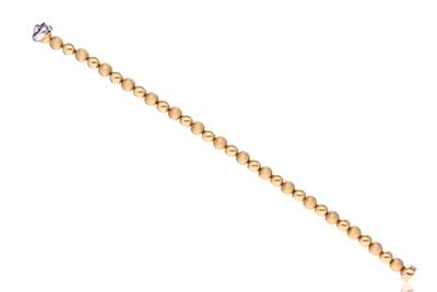 Bracciale con sfere lucide e satinate - Asta Preziosi