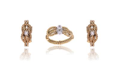 Parure con diamanti in oro - Asta Preziosi Parure con diamanti in oro - Asta Preziosi