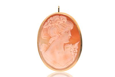 Spilla/ciondolo con cammeo - Asta Preziosi