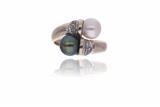 Anello con diamanti e perle - Asta Preziosi Anello con diamanti e perle - Asta Preziosi