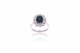 Anello con zaffiro e diamanti - Asta Preziosi Anello con zaffiro e diamanti - Asta Preziosi