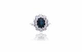 Anello con zaffiro e diamanti - Asta Preziosi Anello con zaffiro e diamanti - Asta Preziosi