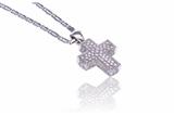 Collana e ciondolo a forma di croce con pietre - Asta Preziosi Collana e ciondolo a forma di croce con pietre - Asta Preziosi