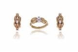 Parure con diamanti in oro - Asta Preziosi Parure con diamanti in oro - Asta Preziosi